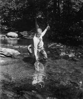 Man Fishing, USA, Harris & Ewing, 1932