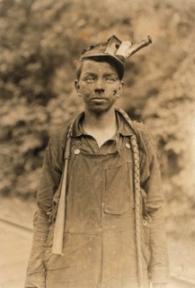Portrait of Young Boy Working as Driver in Coal Mine, Brown, West Virginia, USA, Lewis Hine, 1908