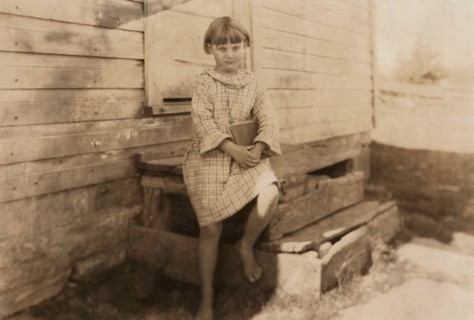 Rural Girl's First Day of School, Pocahontas County, West Virginia, USA, Lewis Hine, 1921