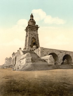 Monument of Kaiser Wilhelm, Thuringia, Germany, Photochrome Print, Detroit Publishing Company, 1900