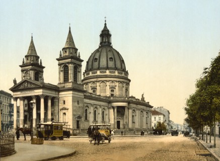St. Alexander's Church, Warsaw, Poland, Photochrome Print, Detroit Publishing Company, 1900
