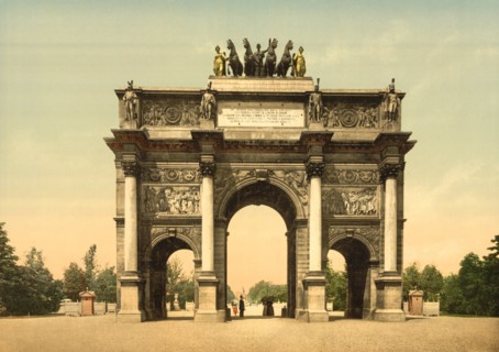 Arc de Triomphe, Paris, France, Photochrome Print, Detroit Publishing Company, 1900