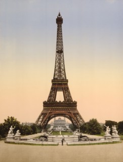 Eiffel Tower, Paris, France, Photochrome Print, Detroit Publishing Company, 1900