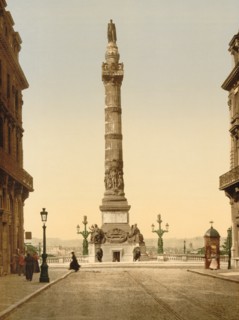 Congress Column, Brussels, Belgium, Photochrome Print, Detroit Publishing Company, 1900