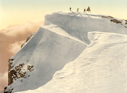 Titlis Spitze, Unterwald, Switzerland, Photochrome Print, Detroit Publishing Company, 1900