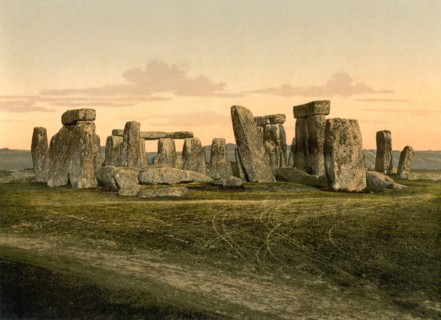 Stonehenge, near Salisbury, England, Photochrome Print, Detroit Publishing Company, 1900