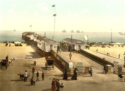 Britannia Pier, Yarmouth, England, Photochrome Print, Detroit Publishing Company, 1900