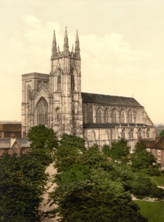 Priory Church, Bridlington, Yorkshire, England, Photochrome Print, Detroit Publishing Company, 1900