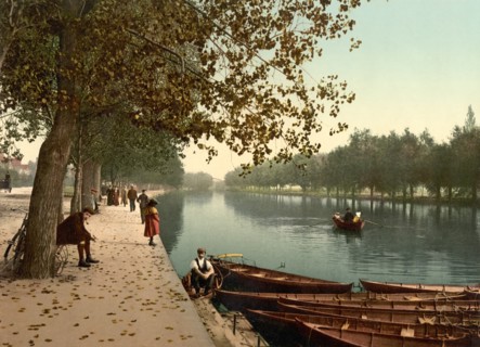 Promenade, Bedford, England, UK, Photochrome Print, Detroit Publishing Company, 1900