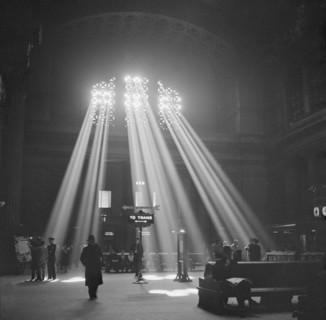 Waiting Room, Union Station, Chicago, Illinois, USA, Jack Delano for Office of War Information, January 1943