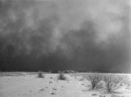 Heavy Black Clouds of Dust Rising over Texas Panhandle, Texas, USA, Arthur Rothstein for Farm Security Administration, March, 1936
