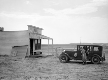 Family Going to Church to Pray for Rain, Grassy Butte, North Dakota, USA, Arthur Rothstein for Farm Security Administration, July 1936