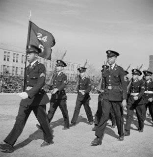 Military Unit, Armstrong Technical High School, Which is Trained by Regular Army, a Tradition in all Washington Schools, Washington DC, USA, Marjorie Collins for Farm Security Administration, March 19...