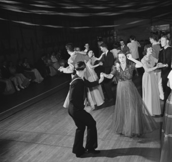 Sailor Jitterbugging at Senior Prom, Greenbelt, Maryland, USA, Marjorie Collins for Farm Security Administration, June 1942
