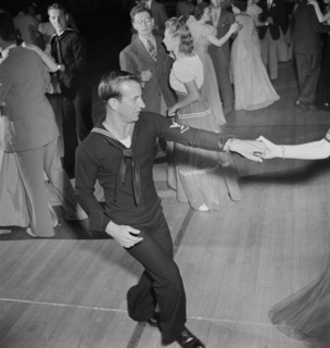Sailor Jitterbugging at Senior Prom, Greenbelt, Maryland, USA, Marjorie Collins for Farm Security Administration, June 1942