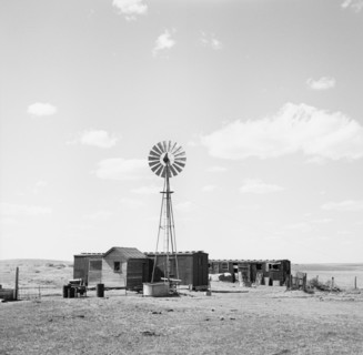 Freight Car Home, Box Butte County, Nebraska, USA, Arthur Rothstein for Farm Security Administration (FSA), May 1936