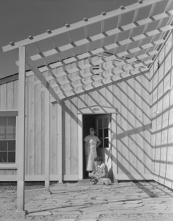 Family at Federal Subsistence Homestead, San Fernando Valley, California, USA, Dorothea Lange for Farm Security Administration, February 1936