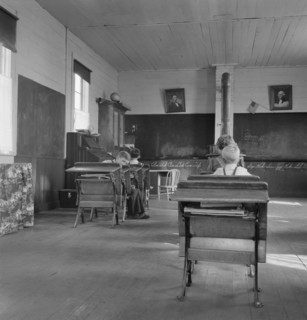 Four of Seven Students who Attend County School, Baker County, Oregon, USA, Dorothea Lange for Farm Security Administration, October 1939