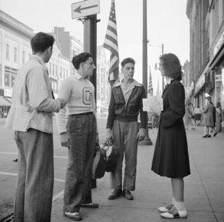 Students after School, Amsterdam, New York, USA, John Collier for Office of War Information, October 1941
