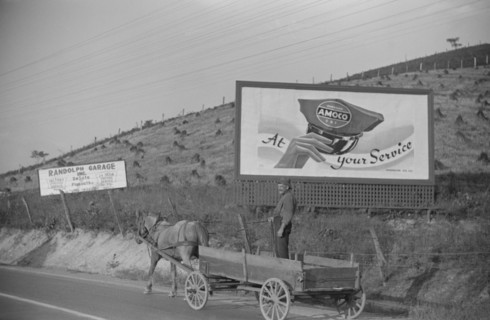 Farmer Going to Town Along Highway near Elkins, West Virginia, USA, Marion Post Wolcott for Farm Security Administration, September 1938