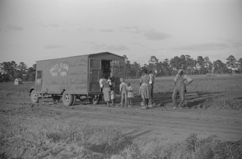 Rolling Store Selling Goods in Rural Community, near Montezuma, Georgia, USA, Marion Post Wolcott for Farm Security Administration, May 1939