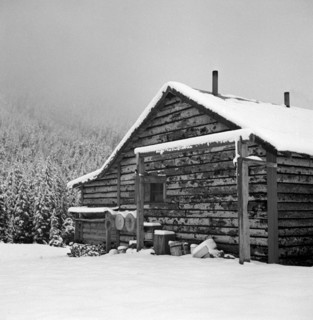 Ranch House after early Fall Blizzard, near Aspen, Colorado, USA, Marion Post Wolcott for Farm Security Administration, September 1941