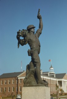 Marine Statue, Parris Island, South Carolina, USA, Alfred T. Palmer for Office of War Information, May 1942