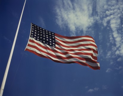 48-Star USA Flag, Fort Knox, Kentucky, USA, Alfred T. Palmer for Office of War Information, June 1942