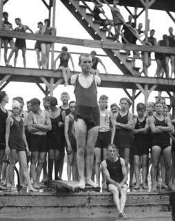Armless Diver, John Uslee, Washington DC, USA, National Photo Company, July 1922