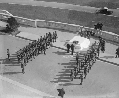 Military Formation at Tomb of Unknown Soldier, Arlington National Cemetery, Arlington, Virginia, USA, National Photo Company, October 1922