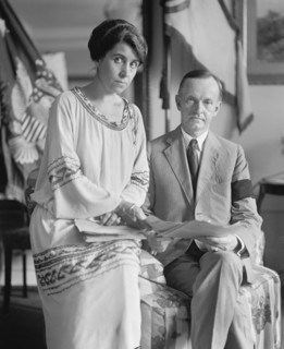 New U.S. President Calvin Coolidge and First Lady Grace Coolidge after death of U.S. President Warren G. Harding, Washington DC, USA, National Photo Company, August 5, 1923