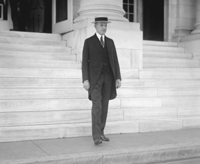 U.S President Calvin Coolidge, Portrait, Washington DC, USA, National Photo Company, August 1924