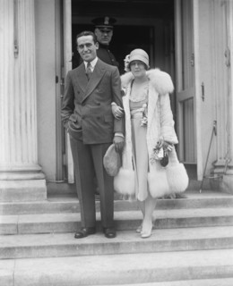 Actor Harold Lloyd and wife, Actress Mildred Davis, Portrait at White House, Washington DC, USA, National Photo Company, May 1925