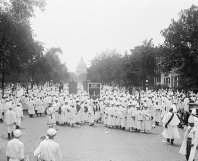 Ku Klux Klan Parade, Washington DC, USA, National Photo Company, August 1925