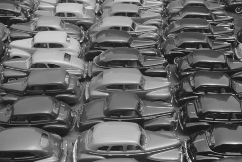 Parking Lot, Chicago, Illinois, USA, John Vachon for Farm Security Administration, July 1941