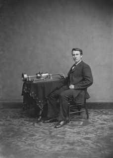 Thomas Edison, Portrait, Brady-Handy Collection, Portrait, circa 1875