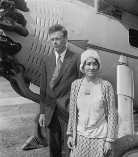 Charles Lindbergh with his Wife, Anne Morrow Lindbergh, Portrait, Washington DC, USA, National Photo Company, September 1929
