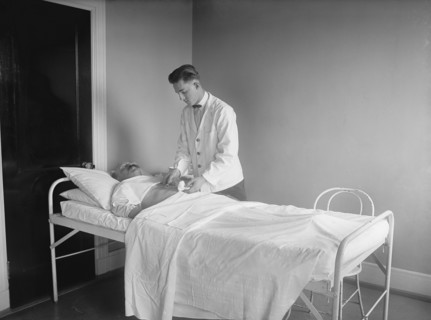 Patient Being Prepped for Surgery, USA, National Photo Company, 1922
