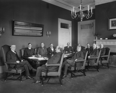 U.S. President Woodrow Wilson and his Cabinet, Portrait, Washington DC, USA, National Photo Company, 1913