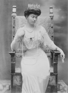 Sophia of Prussia (1870-1932), Queen Consort of Greece (1913-17, 1920-22), Portrait wearing Tiara and Jewelry, Bain News Service, June 1913