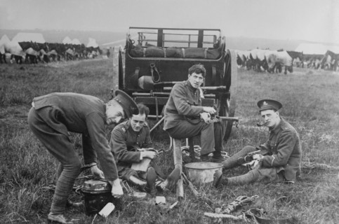 British Soldiers at Army Camp, Aldershot, England, UK, Bain News Service, 1915
