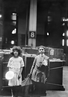 Two Immigrant Children, Ellis Island, New York City, New York, USA, Bain News Service, 1915
