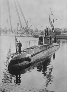 UC-5 German Mine-Layer Submarine Captured by British Forces, Bain News Service, April 27, 1916