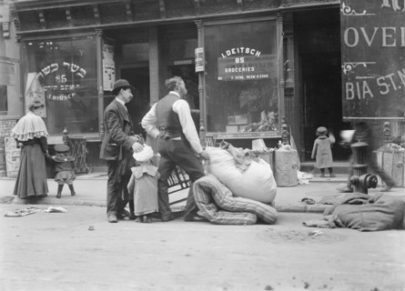 Family Being Evicted from Apartment, Lower East Side, New York City, New York, USA, Bain News Service, 1910
