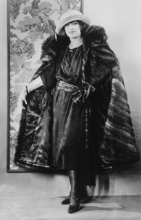 Actress Regina Quinn, Fashion Portrait in Satin-Lined Fitch Coat, Bain News Service, 1921
