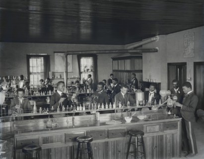 Students in Chemistry Class, Tuskegee Institute, Tuskegee, Alabama, USA, by Frances Benjamin Johnson, 1902
