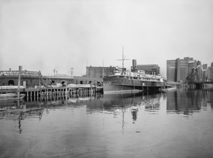 C&B Line Freight Docks, Buffalo, New York, USA, Detroit Publishing Company, 1905