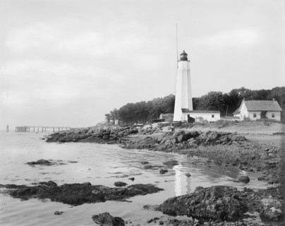 Lighthouse Point, New Haven, Connecticut, USA, Detroit Publishing Company, 1900