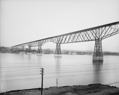 High Bridge over Hudson River, Poughkeepsie to Highland, New York, USA, Detroit Publishing Company, 1900