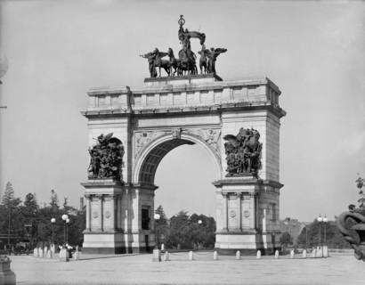 Soldiers' and Sailors' Memorial Arch, Brooklyn, New York, USA, Detroit Publishing Company, 1900